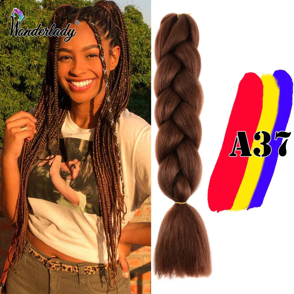 Wonderlady Color Long Colored Braiding Hair Jumbo Braids