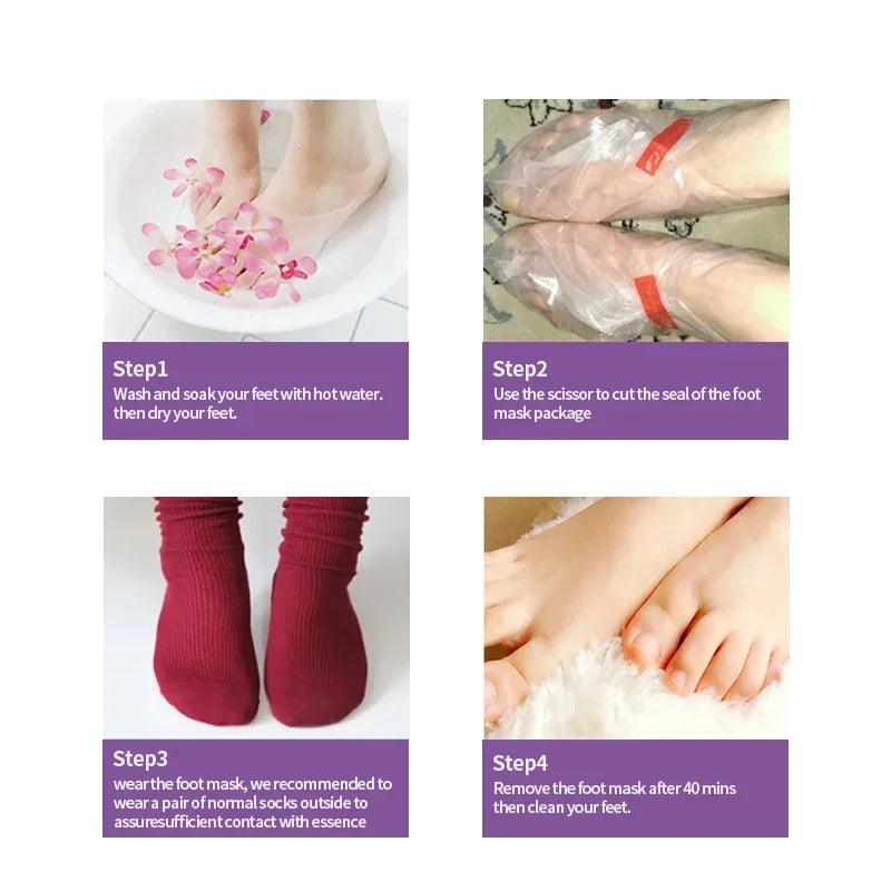 Foot Mask Exfoliating Anti Drying Cracking Heel Peeling