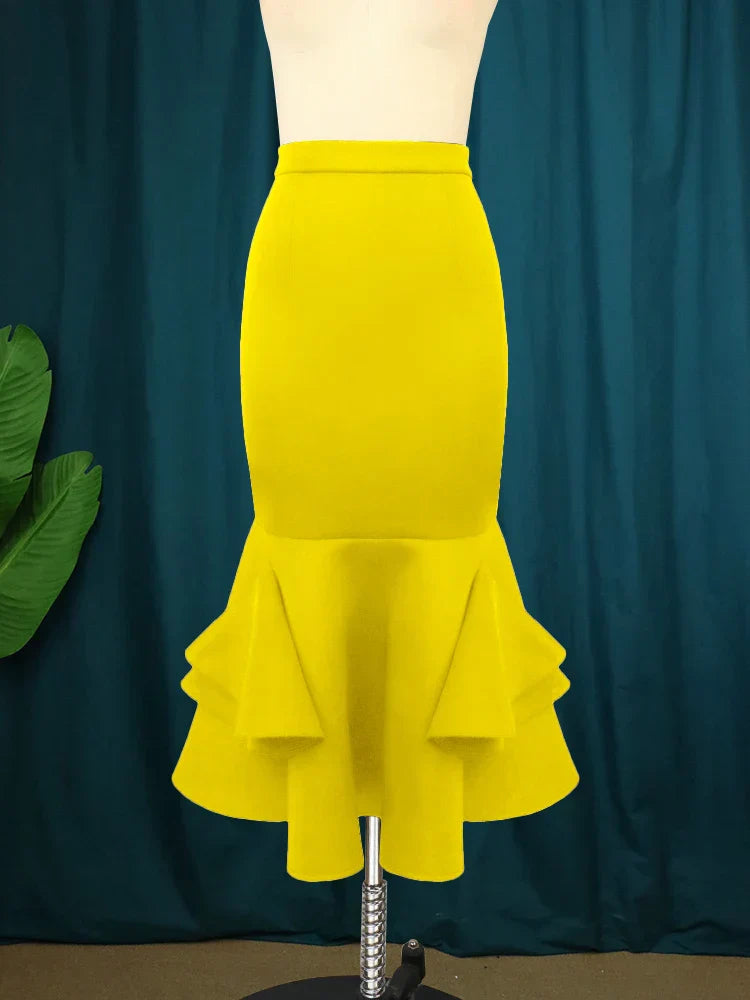 Plus Mermaid Skirt Women Tight Package Hip High