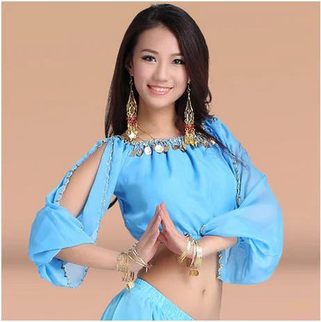 New Arrival Crystal Cotton And Mesh Belly Dance