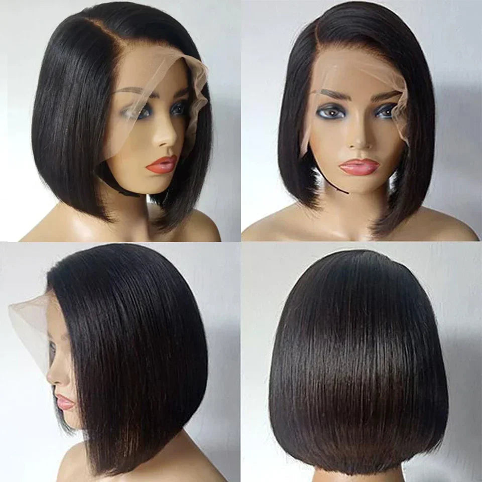Straight X Lace Front Short Bob Wig Natural