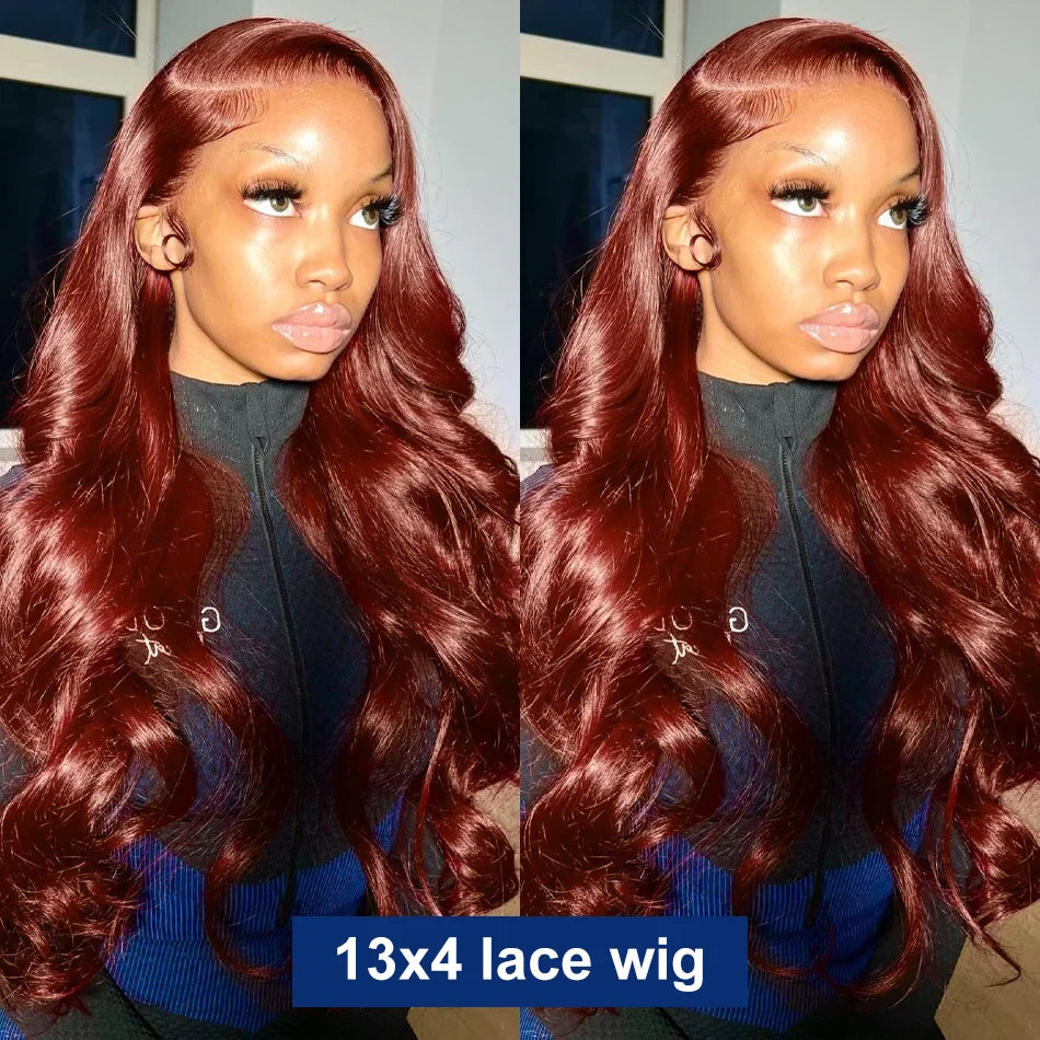 Brazilian Reddish Brown Hd Lace Front