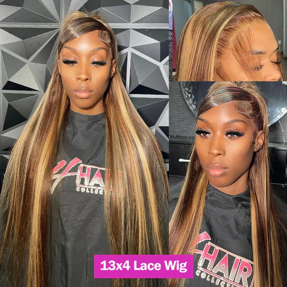 Hairinside Straight Highlight Wigs Human Hair