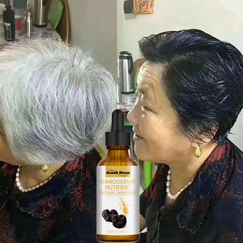 Gray White Hair Treatment Serum Oil White