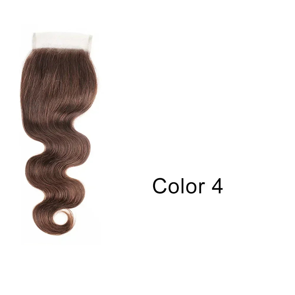 Lace Closure Body Wave Natural Color Dark