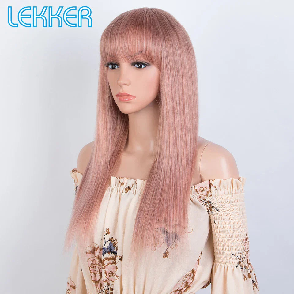 Lekker Wear To Go Rose Pink Bone Straight