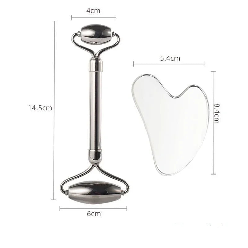 Stainless Steel Gua Sha Roller Massager Roller For