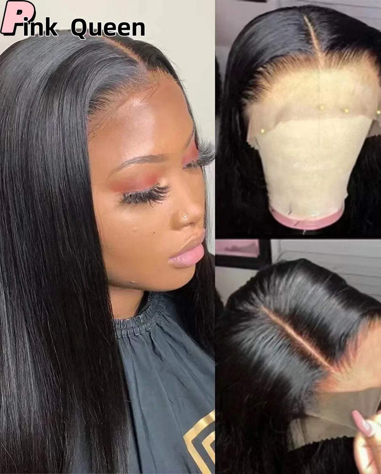 Bombshell Black * Synthetic Hair Front Lace Wig