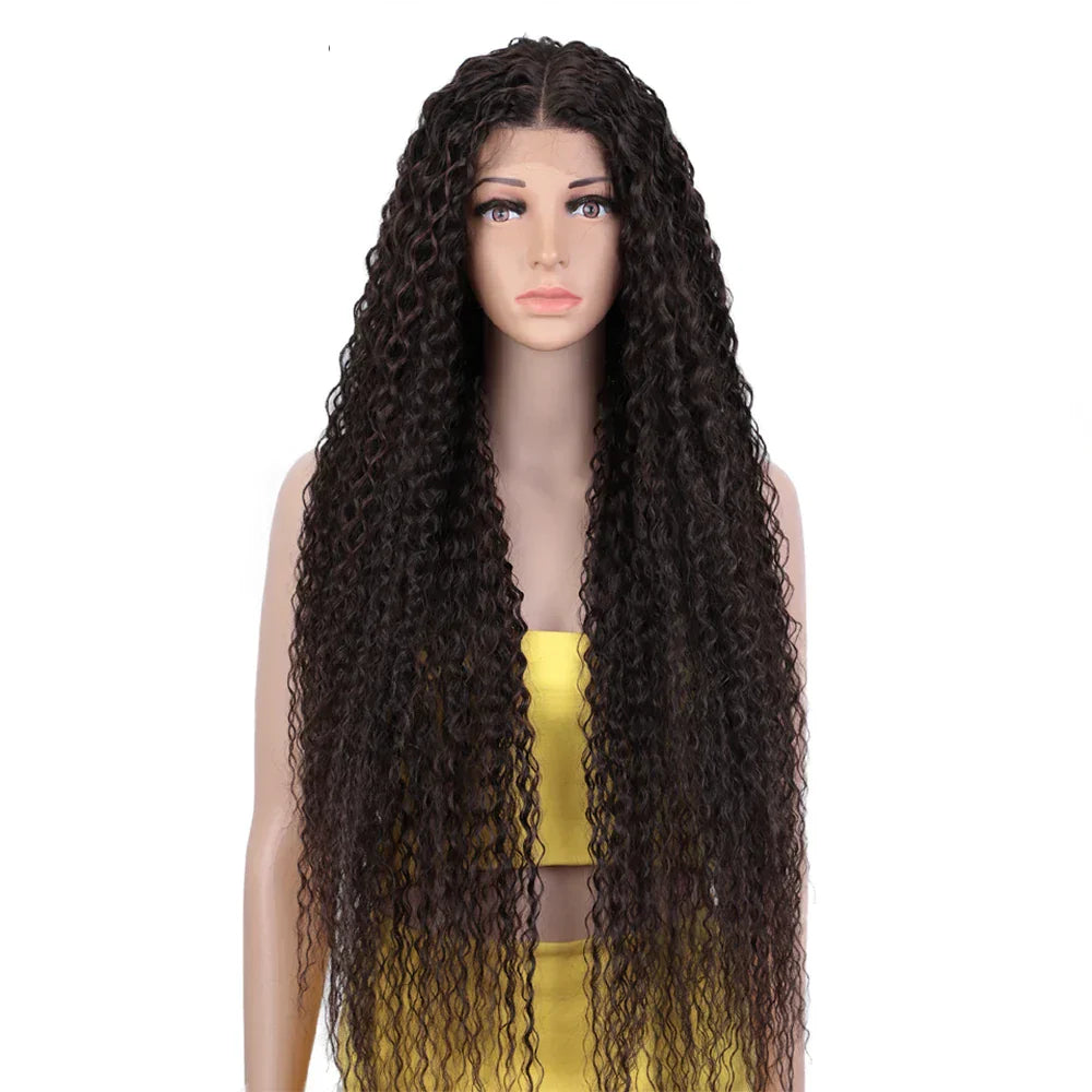 Noble Synthetic Lace Front Wig Long Curly Wig