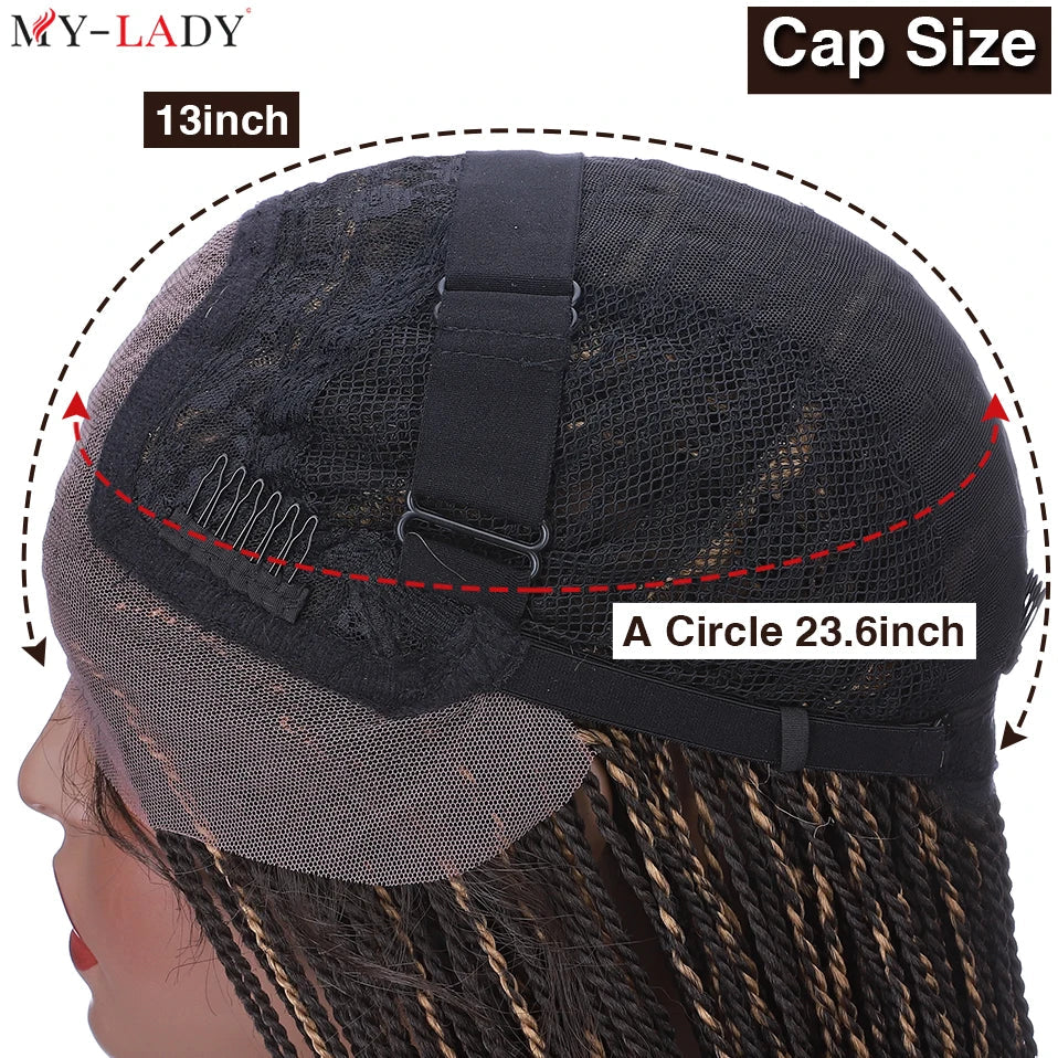 My-Lady Synthetic Braided Wigs Senegalese Twist Lace Front