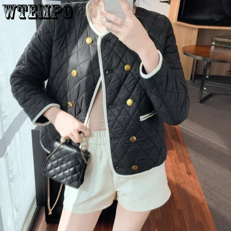 Wtempo Women'S Crop Puff Jacket Long Sleeve Warm