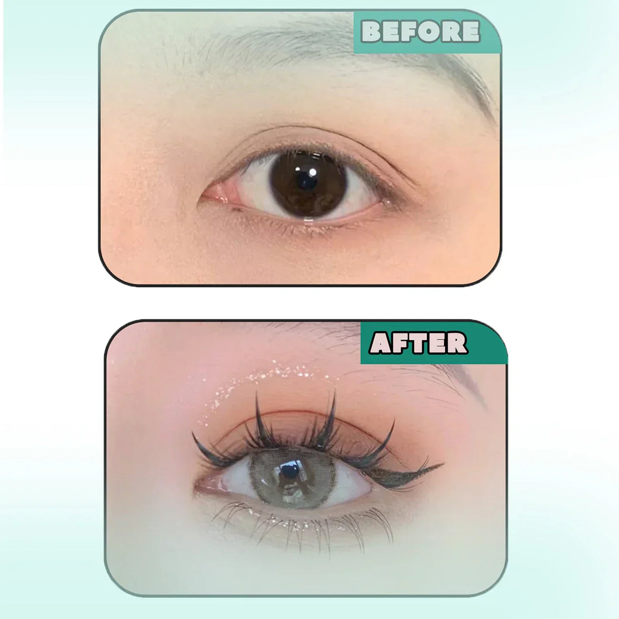 Fake Eyelashes Clusters Individual Lashes Mixed Length