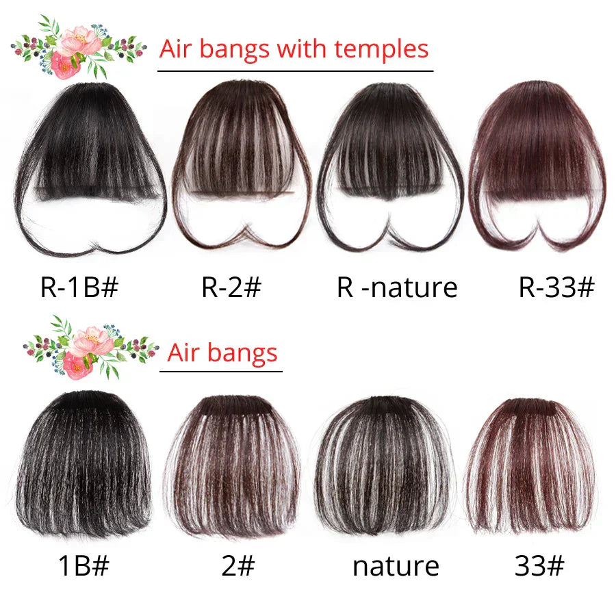 Synthetic Bangs Hair Clip In Hair Extensions Wispy