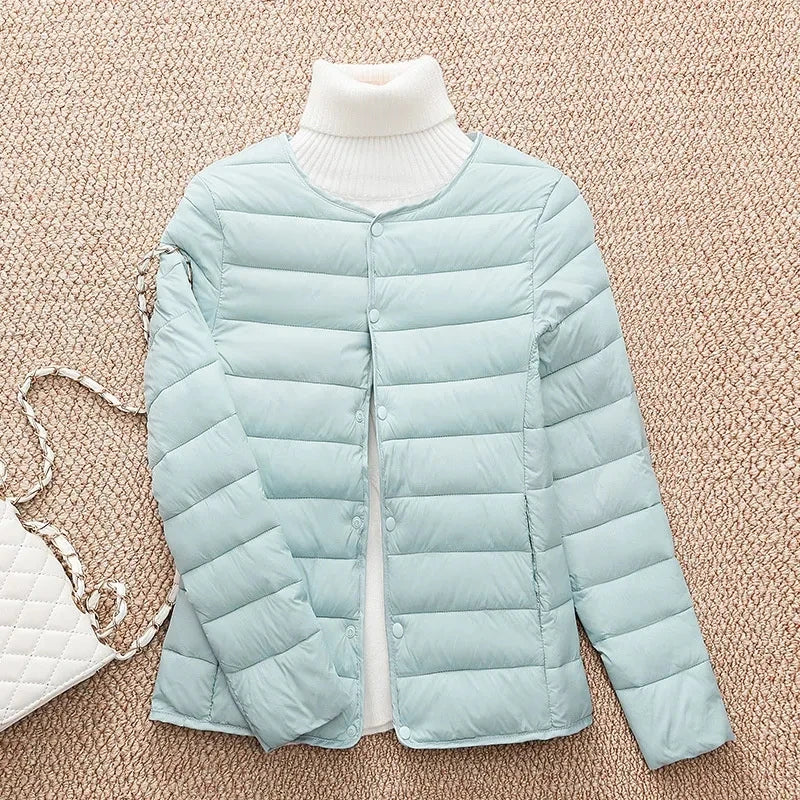 New Women Cotton Jacket Autumn Winter Ultra Light