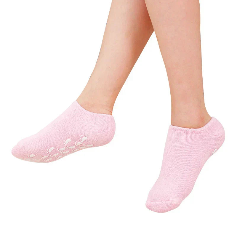 Reusable Spa Gel Socks Moisturizing Whitening Exfoliating