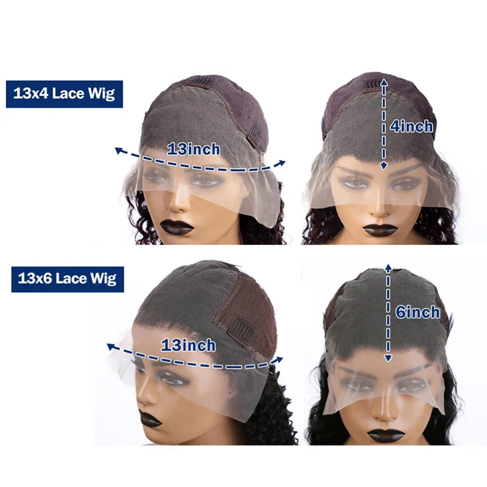 Reddish Brown Frontal Wig Deep Wave