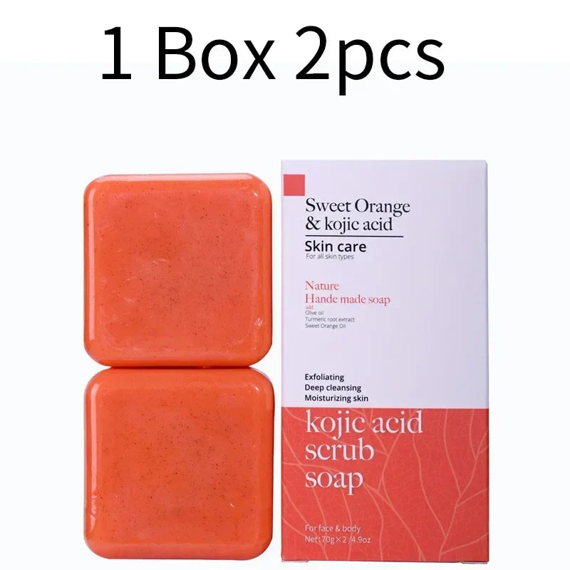 Kojic Acid Scrub Soap with Glutathione - Skin Lightening & Brightening
