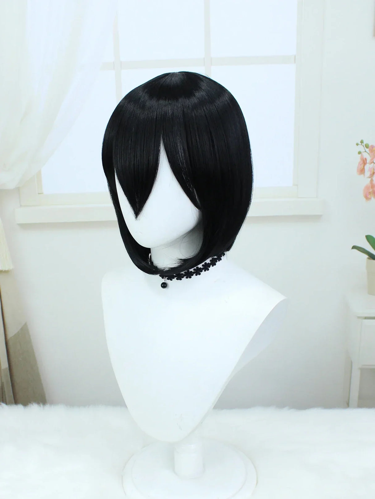 Short Inches Straight Synthetic Wig For Cosplay