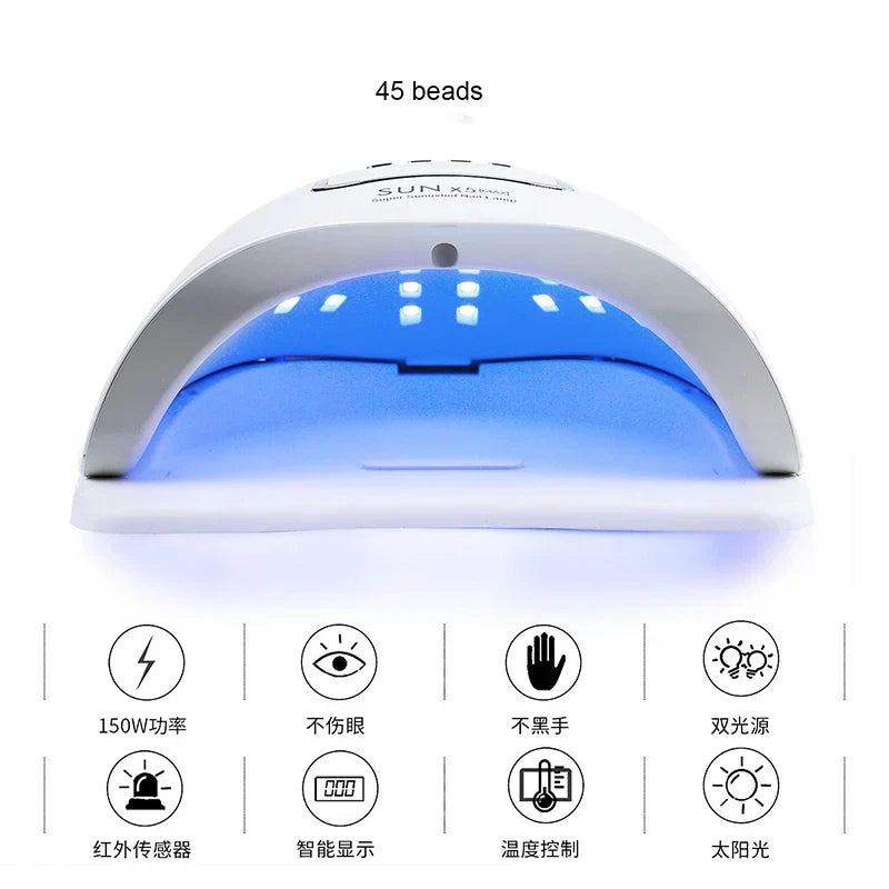 Sunxmax W Uv Led Nail Lamp For Fast