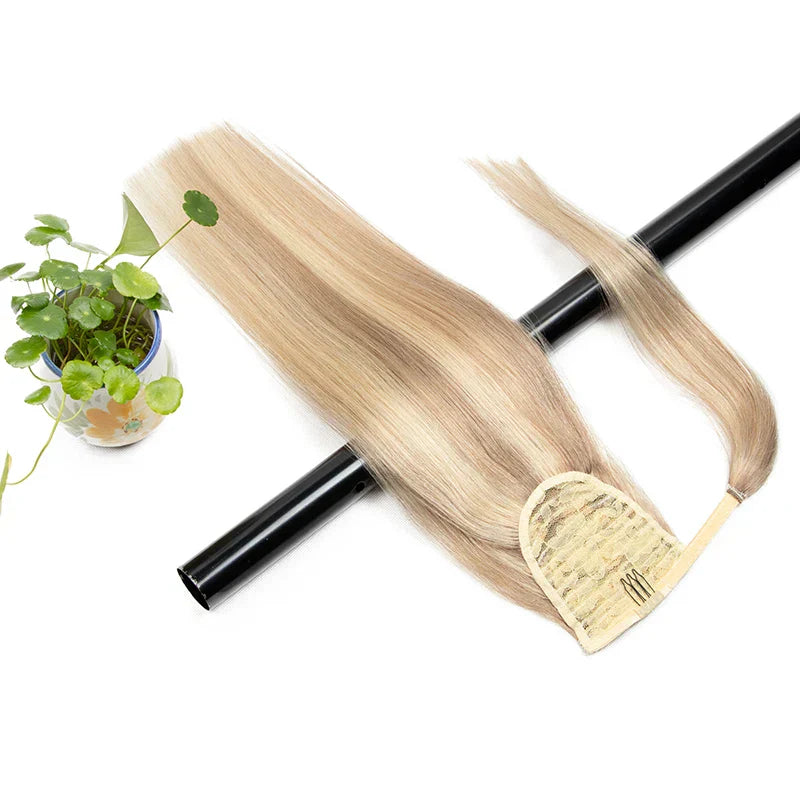 Ponytail Human Hair Clip In Extensions % Remy
