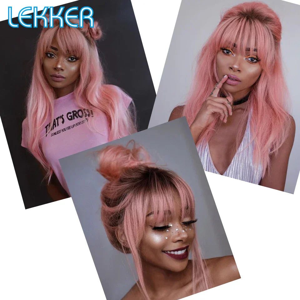 Lekker Wear To Go Rose Pink Bone Straight