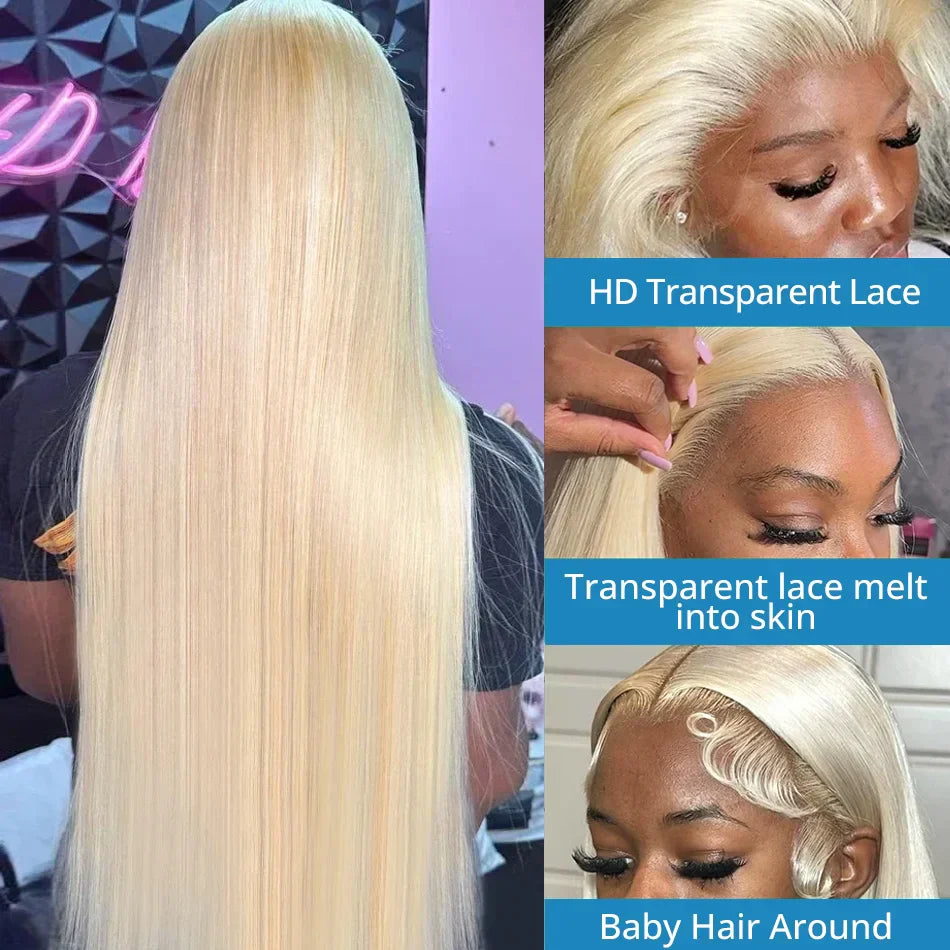 Honey Blonde X Lace Front Human Hair Wigs