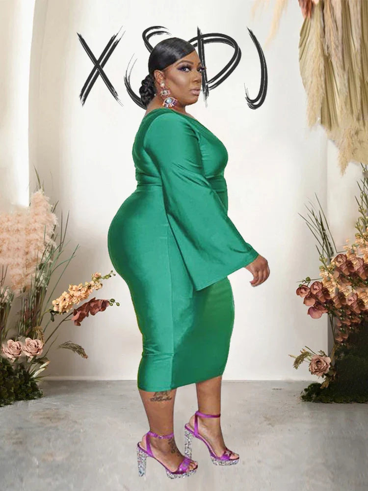 Sexy Dress Women Party Elegant One Shoulder Long