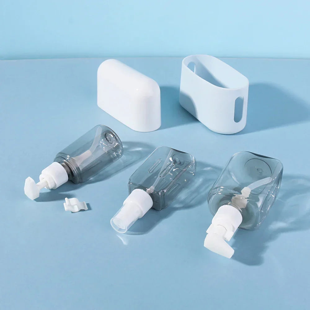 In And Travel Bottles Set Shampoo Shower Gel