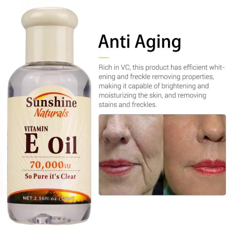 Vitamin E Oil Organic Moisturizing Anti-Wrinkle Pure Revitalizing