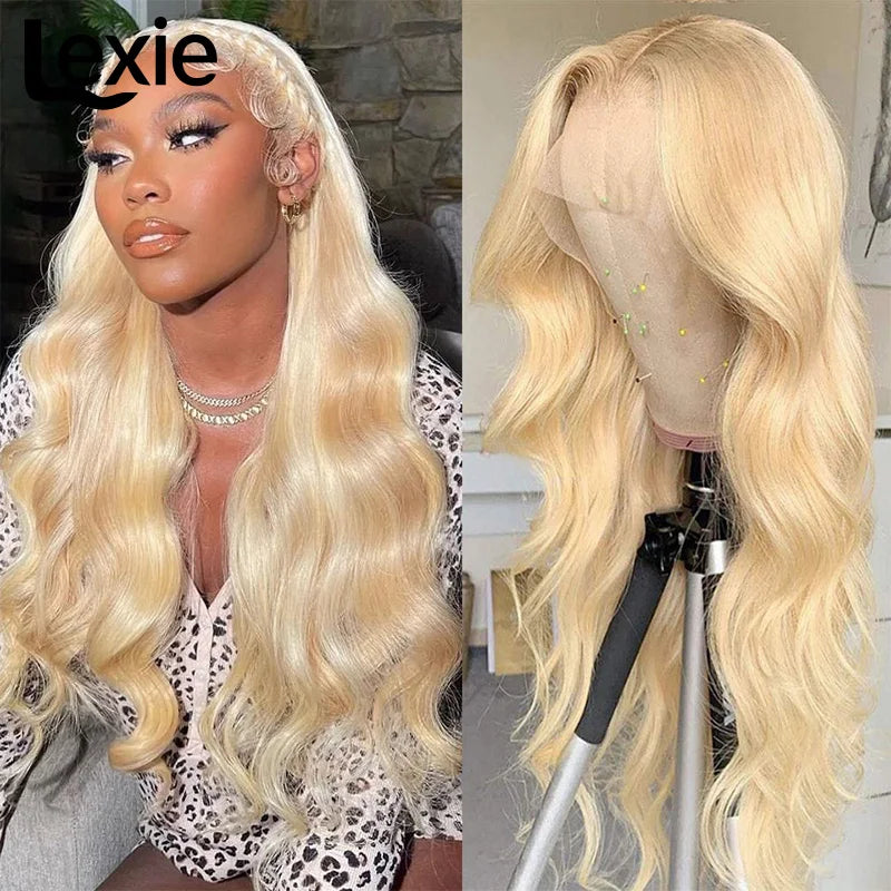 Wigs Human Hair Full Lace Frontal Wig Blonde