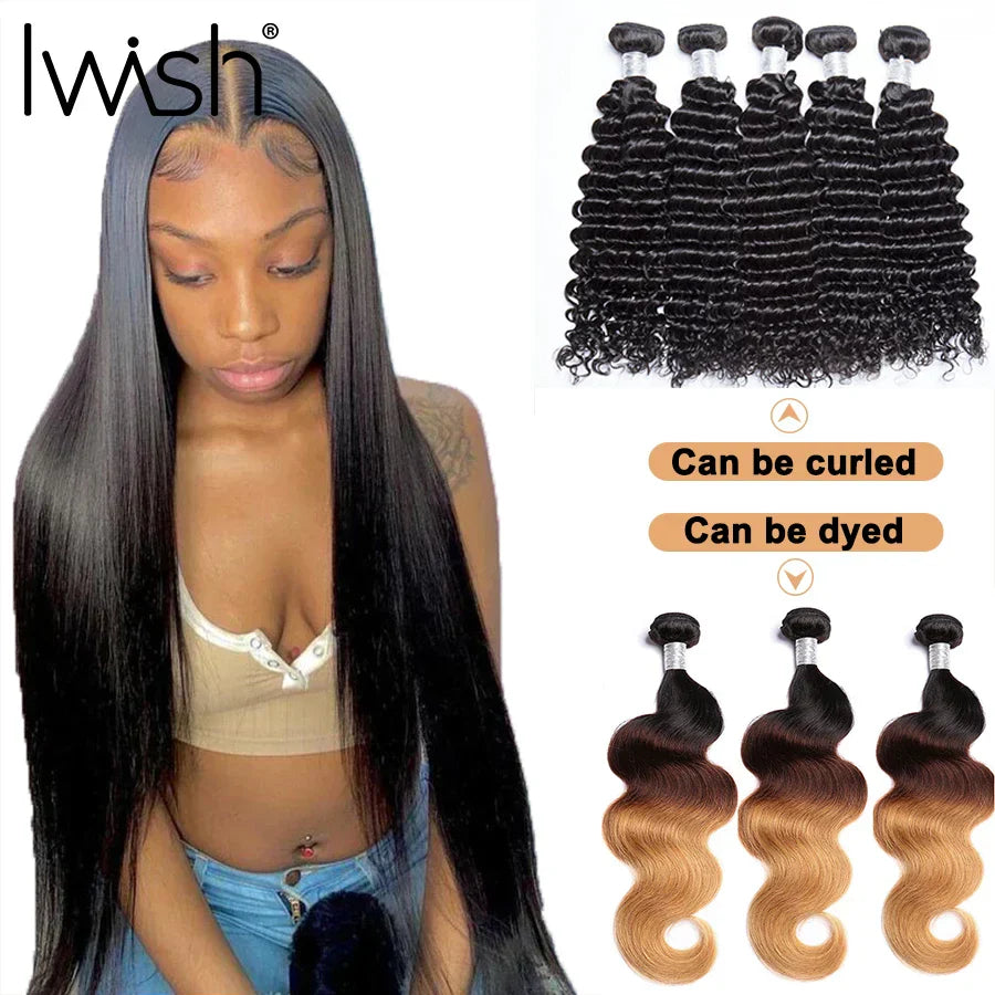 Human Hair Bundles // Piece Hair Extension For