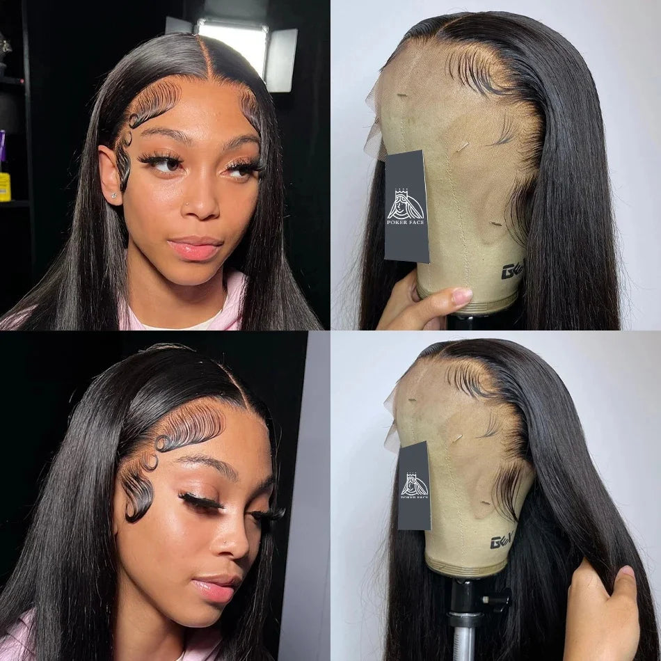 Bone Straight Hd Lace Front Wigs Human Hair