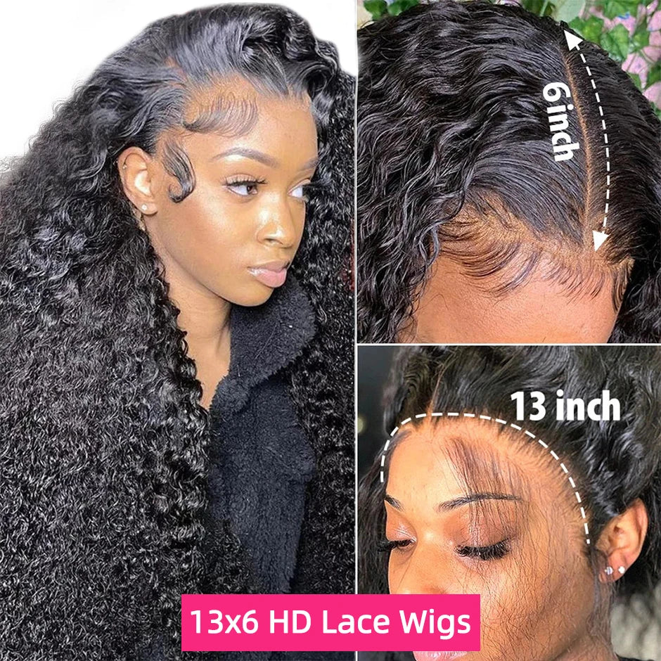 Yawawe Water Wave Xhd Lace Frontal Wigs Brazilian