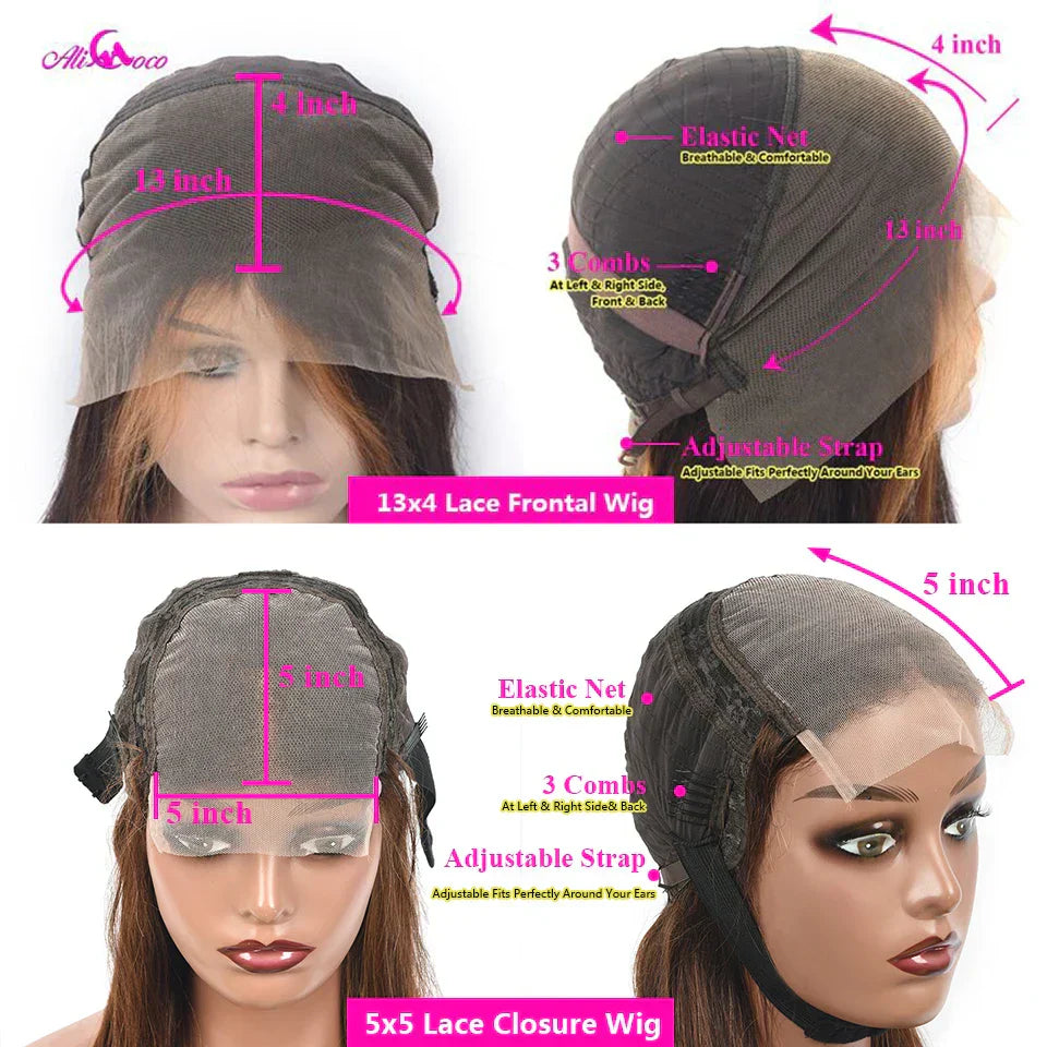 Blonde Highlight Wig Human Hair Body