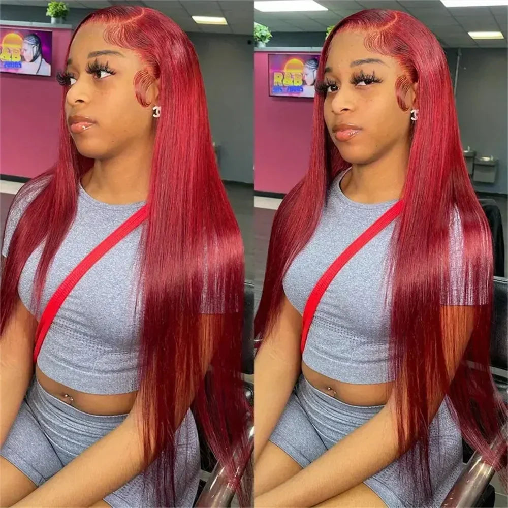 Straight Hd Transparent Lace Front Wigs J