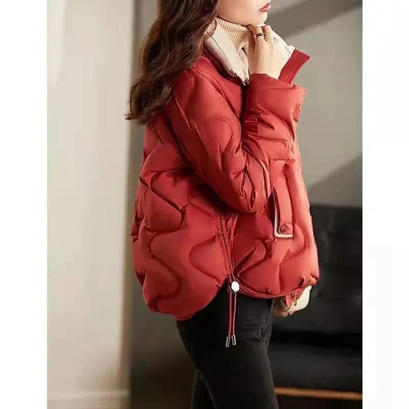 New Winter Down Cotton Women Short Parkas Jackets