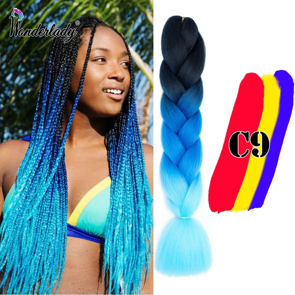 Wonderlady Color Long Colored Braiding Hair Jumbo Braids