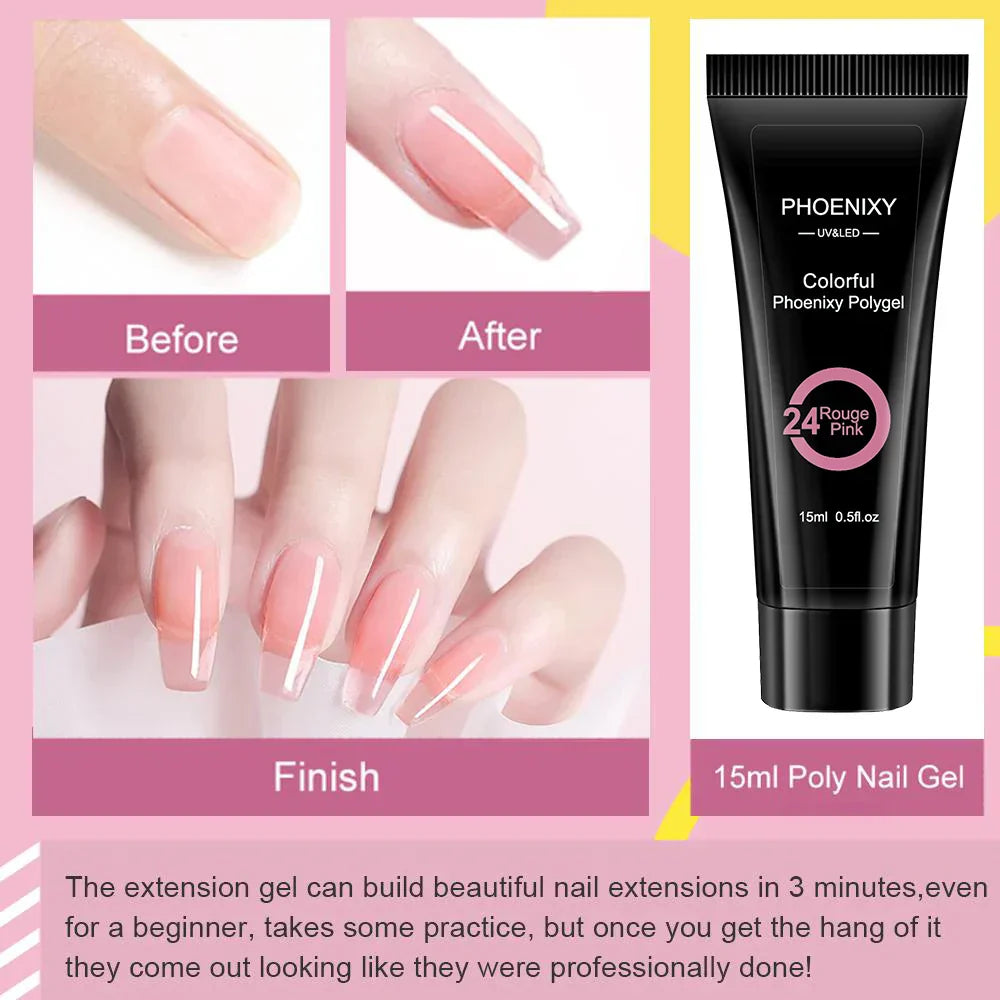 Poly Nail Gel Kit With W Nail Dryer