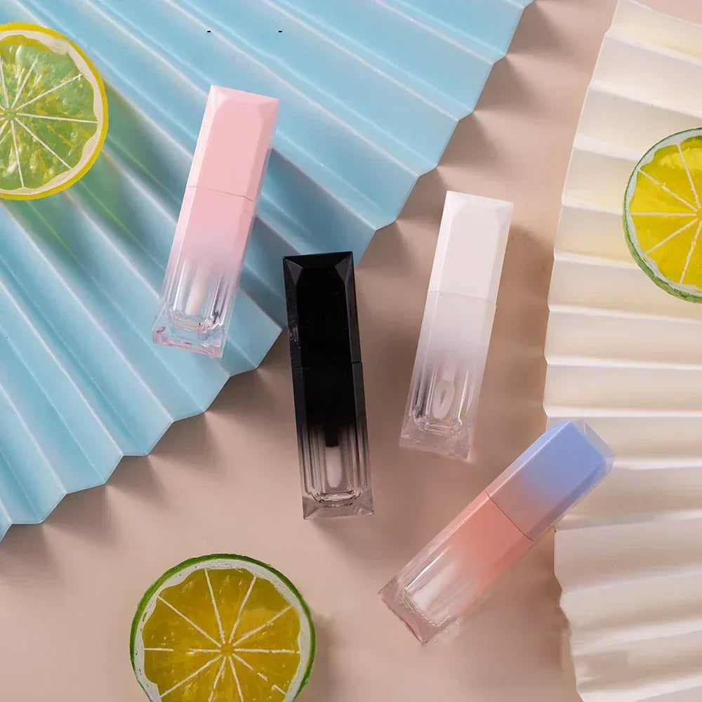 Gradient Lip Gloss Tubes Containers Plastic Refillable Lip