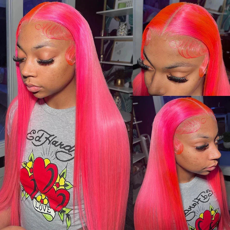 Hd Transparent Blonde Straight X Lace Frontal Wig