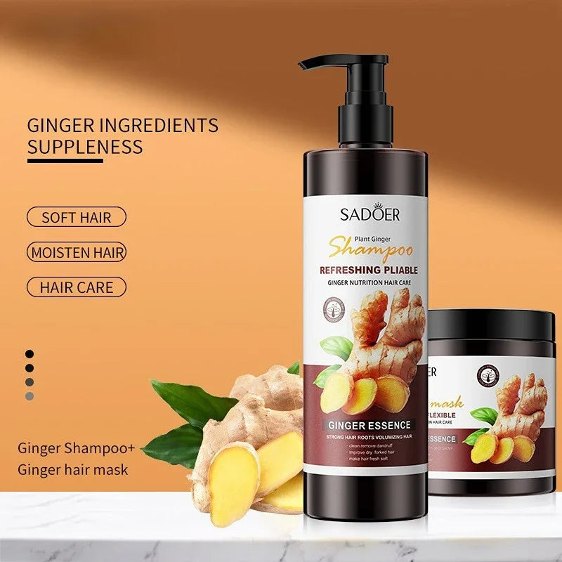 Ginger Shampoo Conditioner Mask Promote Hair Growth And