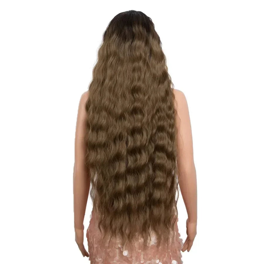 Lace Front Super Long Wavy Wig Middle