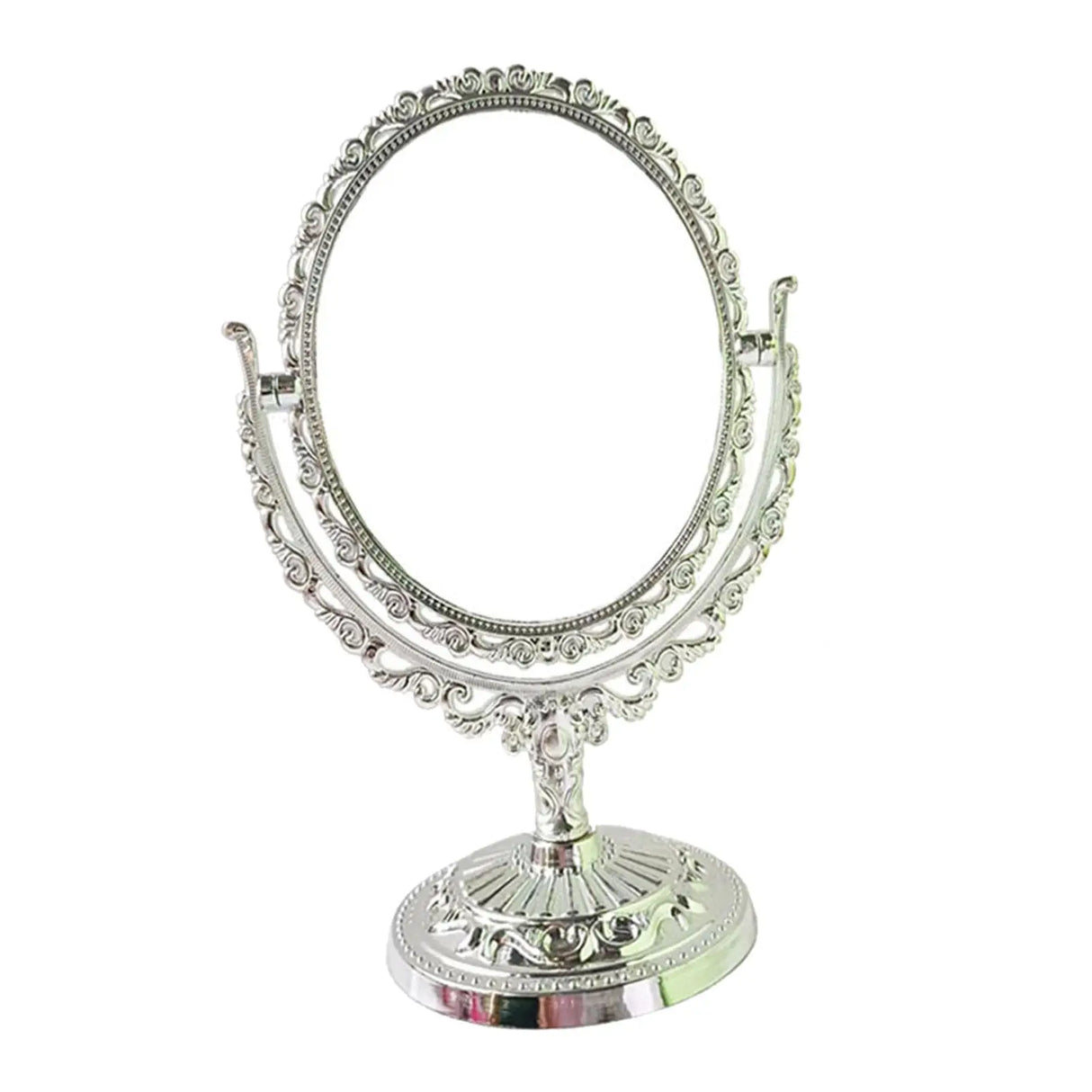 Tabletop Makeup Mirror Elegant Decorative Degree Rotation Desktop