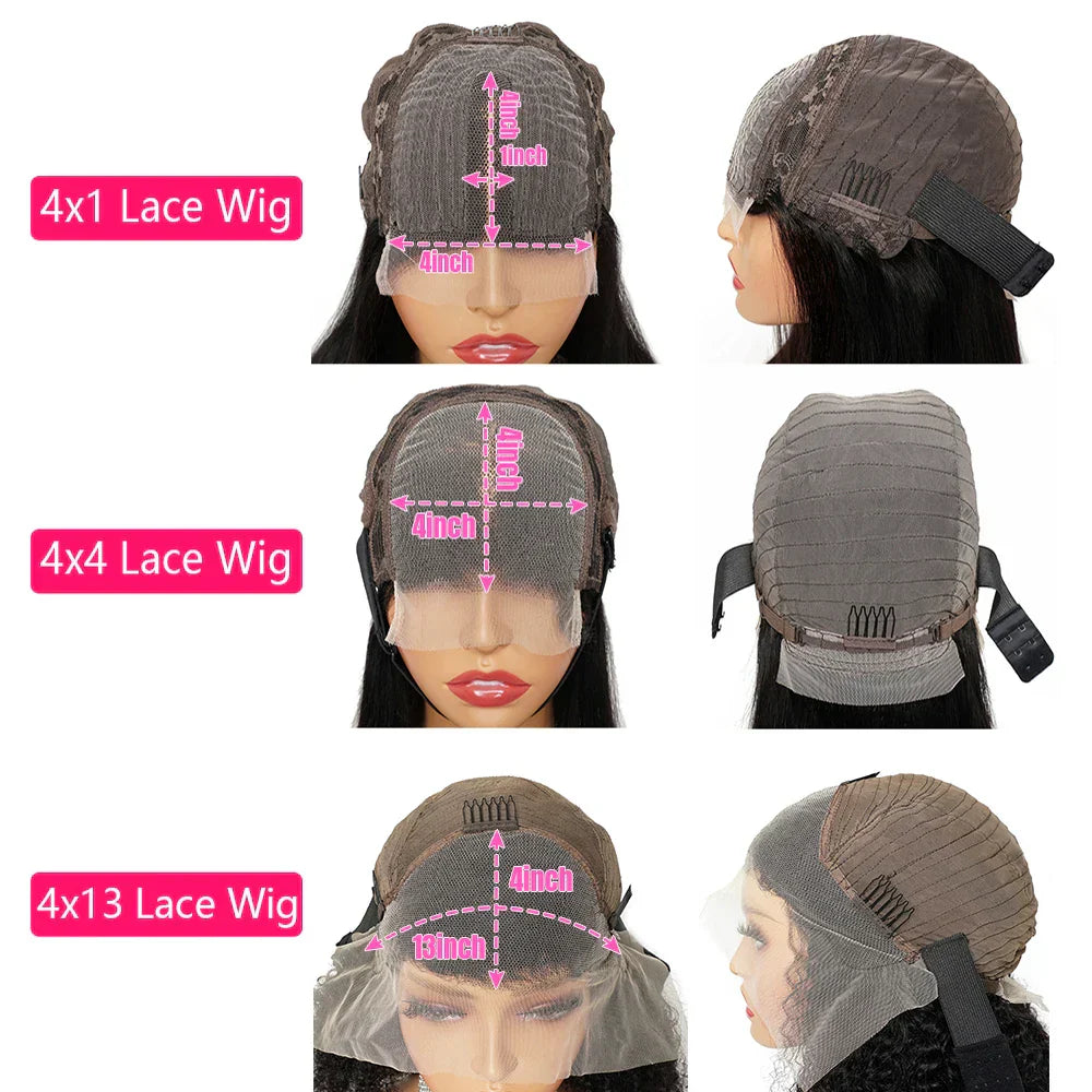 Density Afro Kinky Curly Human Hair Wigs