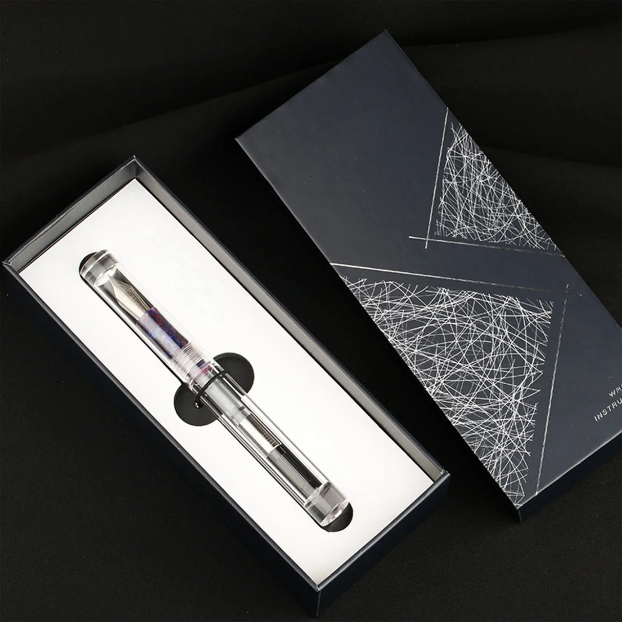 Majohn Fountain Pen Transparent Eyedropper Ef F