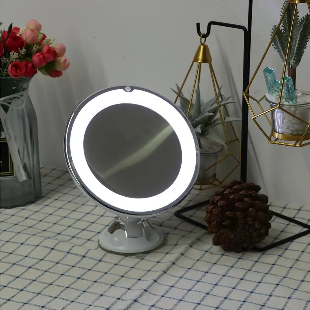 Makeup Mirror With Lamp Cabinet Closet Cosmetic Tools