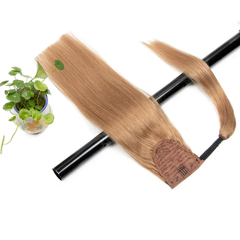 Ponytail Human Hair Clip In Extensions % Remy