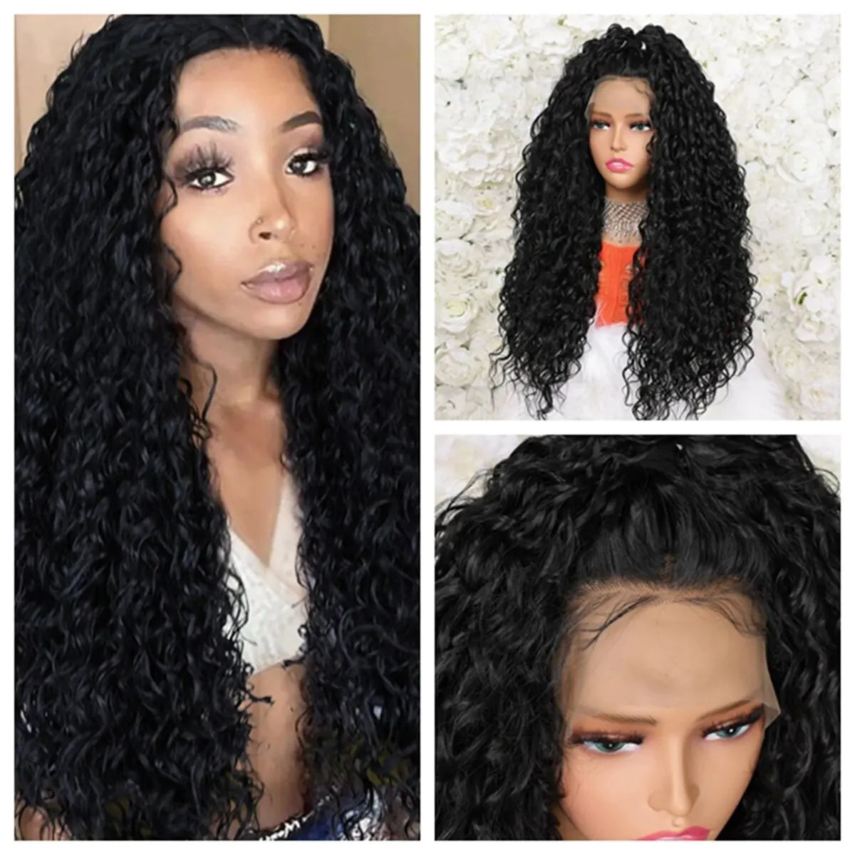 Long Curly Hair Wigs * Lace Front Hair