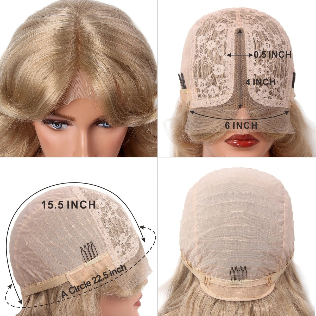 Ombre Blonde Lace Front Women Wigs Xx. T