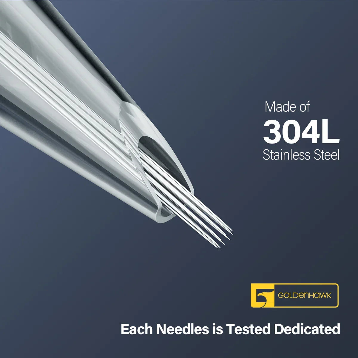 Stainless Steel 0.35mm Sterilized Safety Tattoo Needles